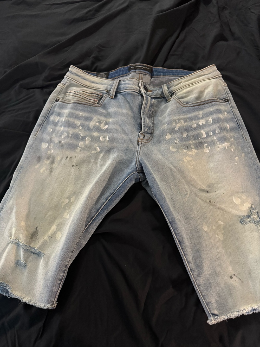 CULT Light Blue Distressed Denim Shorts - Casual Jeans